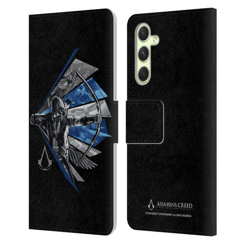 Assassin's Creed Legacy Character Artwork Bow Leather Book Wallet Case Cover For Samsung Galaxy A54 5G