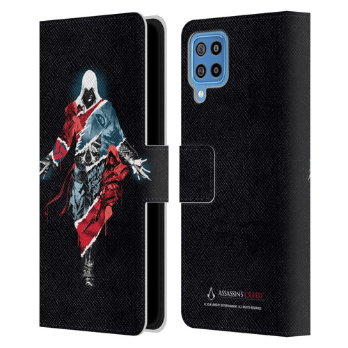 Assassin's Creed Legacy Character Artwork Double Exposure Leather Book Wallet Case Cover For Samsung Galaxy F22 (2021)