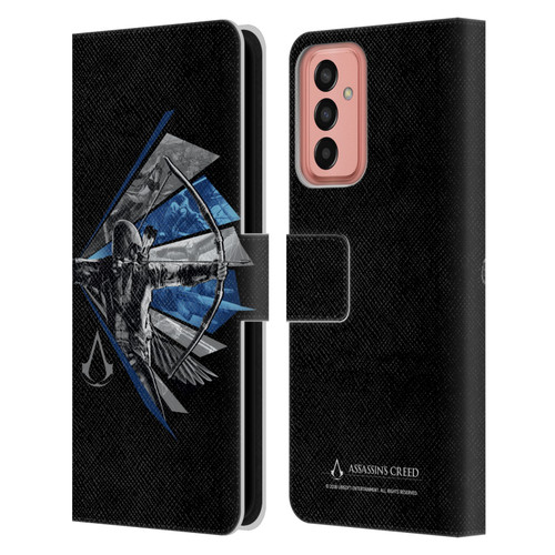 Assassin's Creed Legacy Character Artwork Bow Leather Book Wallet Case Cover For Samsung Galaxy M13 (2022)