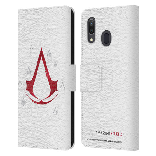Assassin's Creed Legacy Logo Geometric White Leather Book Wallet Case Cover For Samsung Galaxy A33 5G (2022)