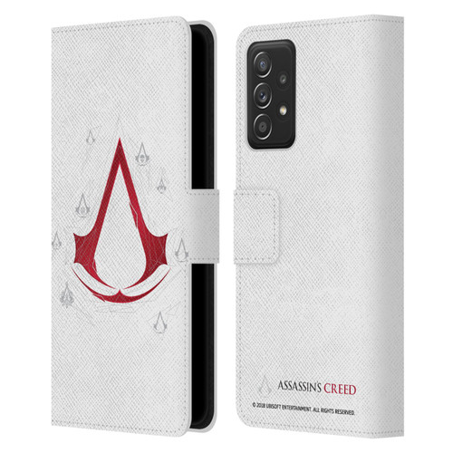 Assassin's Creed Legacy Logo Geometric White Leather Book Wallet Case Cover For Samsung Galaxy A53 5G (2022)