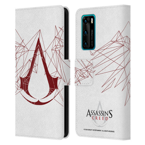 Assassin's Creed Logo Geometric Leather Book Wallet Case Cover For Huawei P40 5G