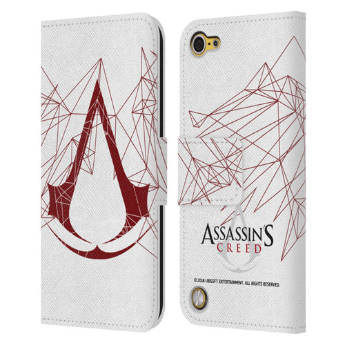 Assassin's Creed Logo Geometric Leather Book Wallet Case Cover For Apple iPod Touch 5G 5th Gen