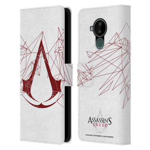 Assassin's Creed Logo Geometric Leather Book Wallet Case Cover For Nokia C30
