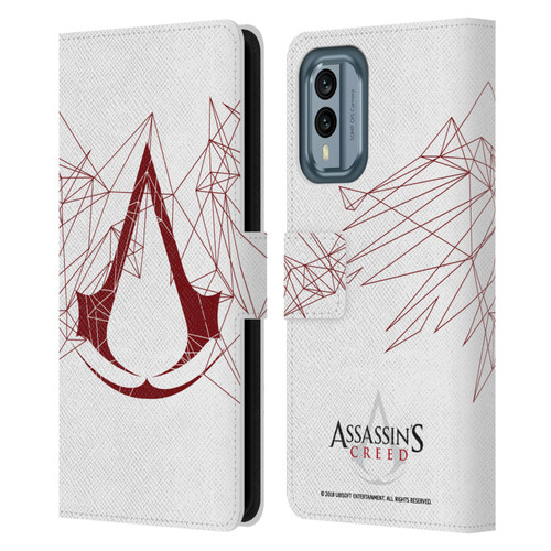Assassin's Creed Logo Geometric Leather Book Wallet Case Cover For Nokia X30