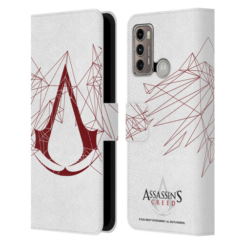 Assassin's Creed Logo Geometric Leather Book Wallet Case Cover For Motorola Moto G60 / Moto G40 Fusion