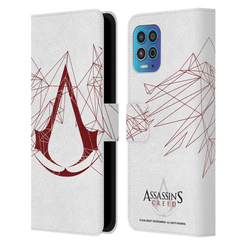 Assassin's Creed Logo Geometric Leather Book Wallet Case Cover For Motorola Moto G100