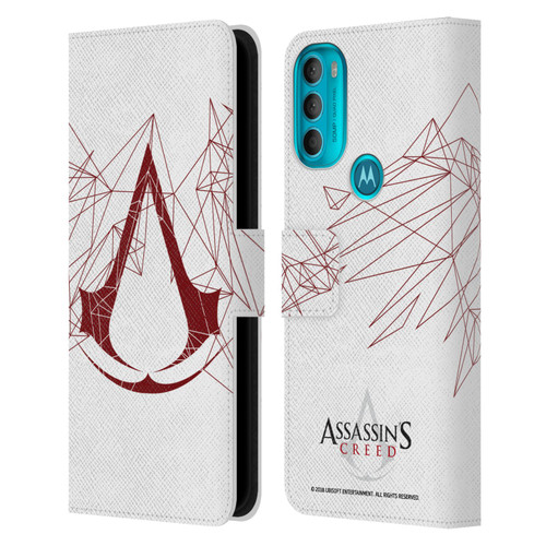 Assassin's Creed Logo Geometric Leather Book Wallet Case Cover For Motorola Moto G71 5G
