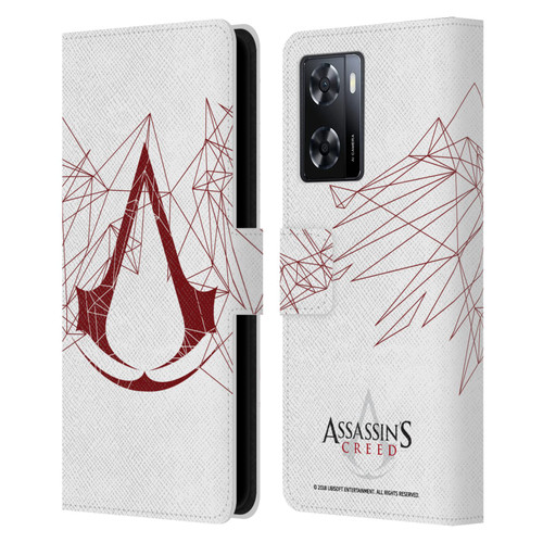 Assassin's Creed Logo Geometric Leather Book Wallet Case Cover For OPPO A57s
