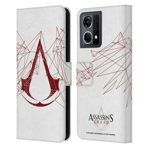 Assassin's Creed Logo Geometric Leather Book Wallet Case Cover For OPPO Reno8 4G