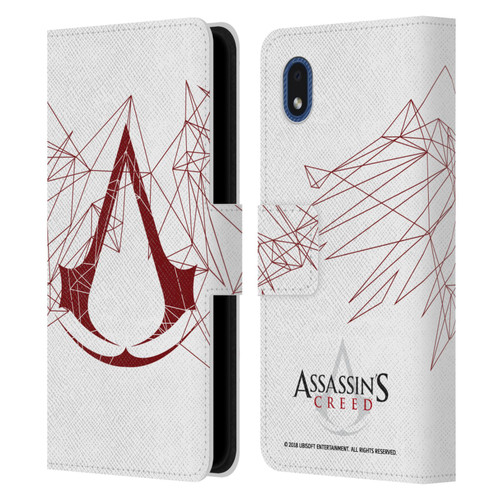 Assassin's Creed Logo Geometric Leather Book Wallet Case Cover For Samsung Galaxy A01 Core (2020)