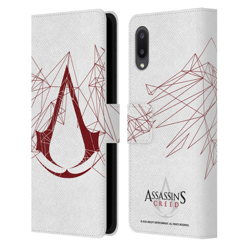 Assassin's Creed Logo Geometric Leather Book Wallet Case Cover For Samsung Galaxy A02/M02 (2021)