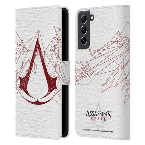 Assassin's Creed Logo Geometric Leather Book Wallet Case Cover For Samsung Galaxy S21 FE 5G