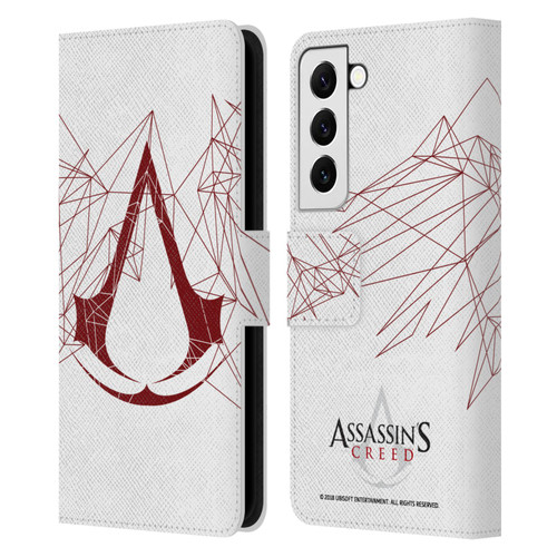 Assassin's Creed Logo Geometric Leather Book Wallet Case Cover For Samsung Galaxy S22 5G