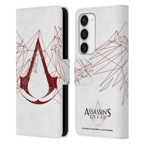 Assassin's Creed Logo Geometric Leather Book Wallet Case Cover For Samsung Galaxy S23 5G