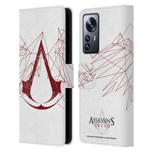 Assassin's Creed Logo Geometric Leather Book Wallet Case Cover For Xiaomi 12 Pro