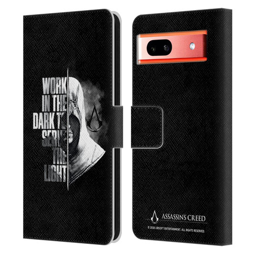 Assassin's Creed Legacy Typography Half Leather Book Wallet Case Cover For Google Pixel 7a