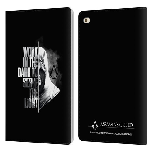 Assassin's Creed Legacy Typography Half Leather Book Wallet Case Cover For Apple iPad mini 4