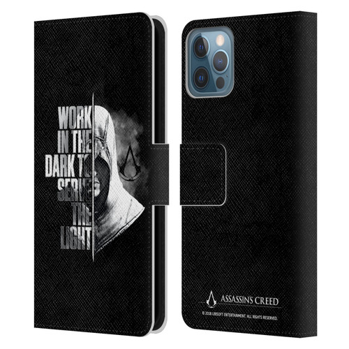 Assassin's Creed Legacy Typography Half Leather Book Wallet Case Cover For Apple iPhone 12 / iPhone 12 Pro