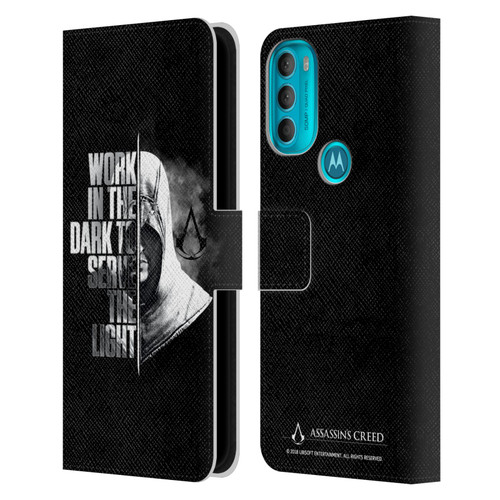 Assassin's Creed Legacy Typography Half Leather Book Wallet Case Cover For Motorola Moto G71 5G