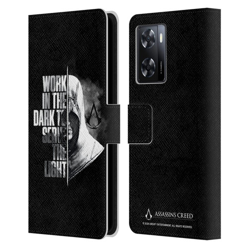 Assassin's Creed Legacy Typography Half Leather Book Wallet Case Cover For OPPO A57s