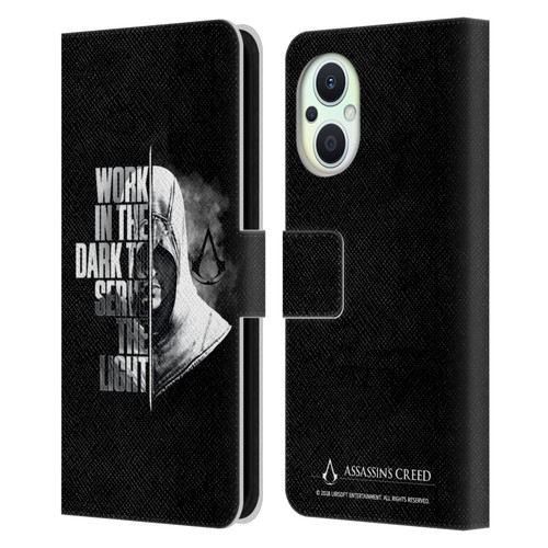 Assassin's Creed Legacy Typography Half Leather Book Wallet Case Cover For OPPO Reno8 Lite