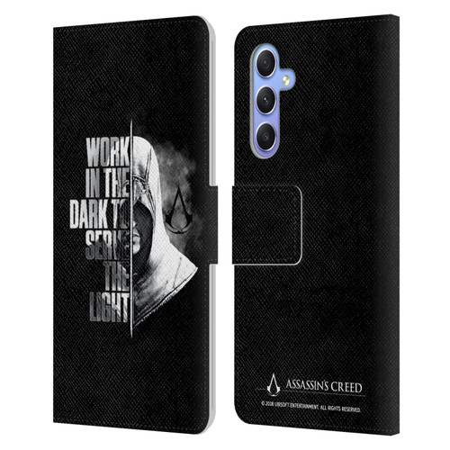 Assassin's Creed Legacy Typography Half Leather Book Wallet Case Cover For Samsung Galaxy A34 5G
