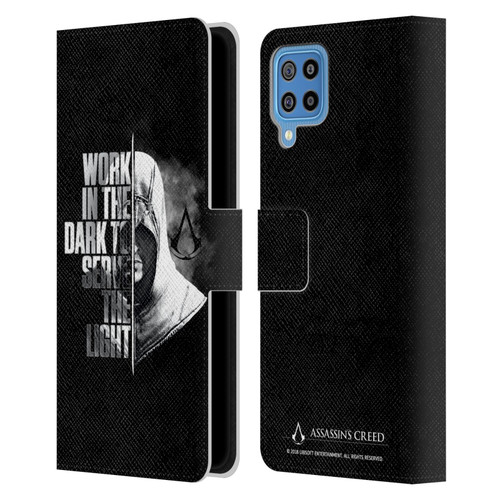 Assassin's Creed Legacy Typography Half Leather Book Wallet Case Cover For Samsung Galaxy F22 (2021)