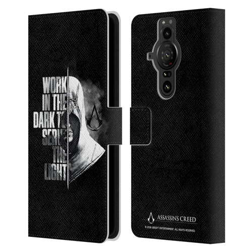 Assassin's Creed Legacy Typography Half Leather Book Wallet Case Cover For Sony Xperia Pro-I