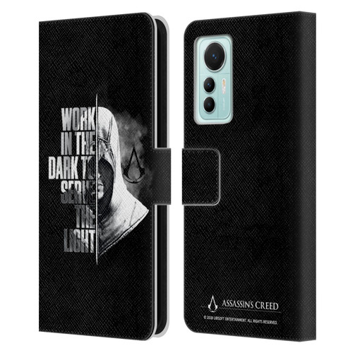 Assassin's Creed Legacy Typography Half Leather Book Wallet Case Cover For Xiaomi 12 Lite