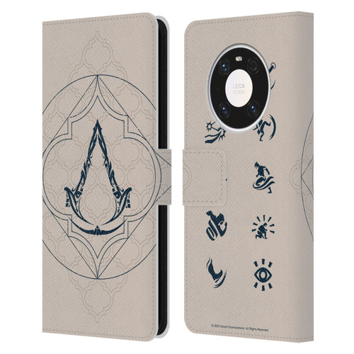Assassin's Creed Graphics Crest Leather Book Wallet Case Cover For Huawei Mate 40 Pro 5G