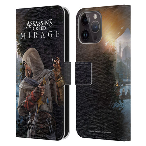 Assassin's Creed Graphics Basim Poster Leather Book Wallet Case Cover For Apple iPhone 15 Pro Max