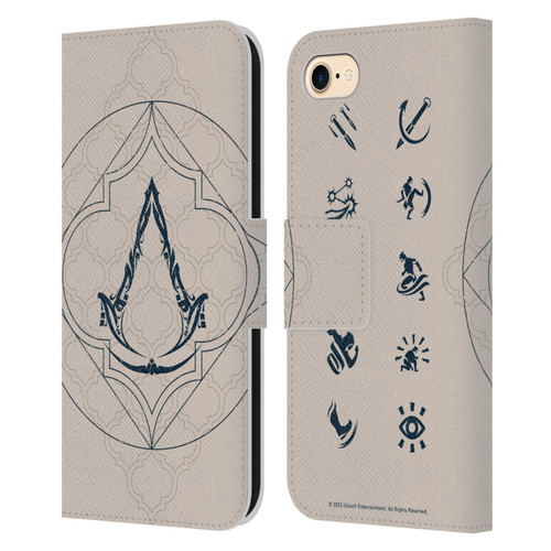 Assassin's Creed Graphics Crest Leather Book Wallet Case Cover For Apple iPhone 7 / 8 / SE 2020 & 2022