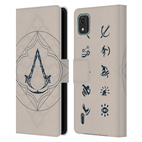 Assassin's Creed Mirage Graphics Crest Leather Book Wallet Case Cover For Nokia C2 2nd Edition