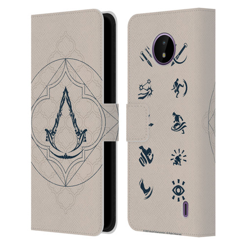 Assassin's Creed Graphics Crest Leather Book Wallet Case Cover For Nokia C10 / C20