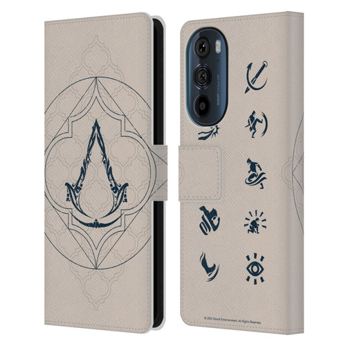 Assassin's Creed Graphics Crest Leather Book Wallet Case Cover For Motorola Edge 30