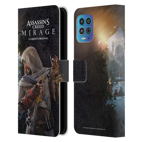 Assassin's Creed Graphics Basim Poster Leather Book Wallet Case Cover For Motorola Moto G100