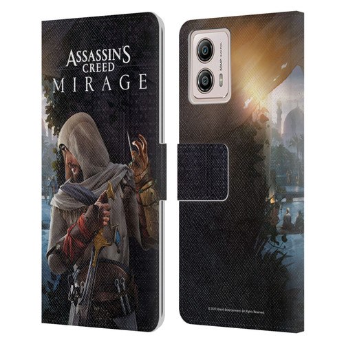 Assassin's Creed Graphics Basim Poster Leather Book Wallet Case Cover For Motorola Moto G53 5G