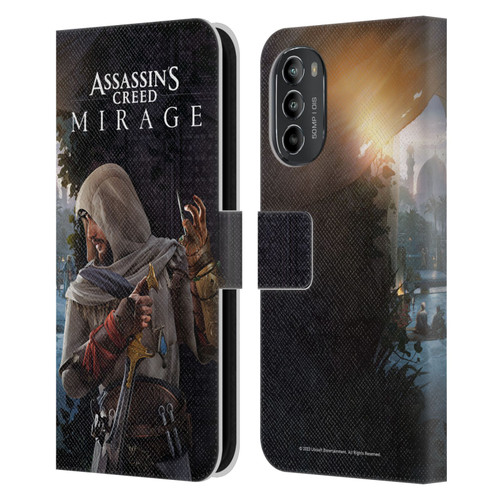 Assassin's Creed Mirage Graphics Basim Poster Leather Book Wallet Case Cover For Motorola Moto G82 5G