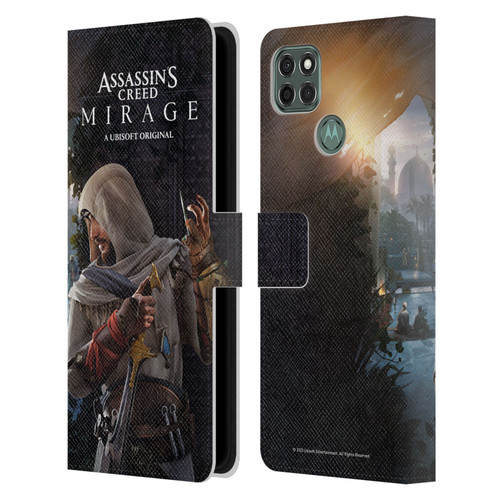 Assassin's Creed Mirage Graphics Basim Poster Leather Book Wallet Case Cover For Motorola Moto G9 Power