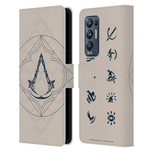 Assassin's Creed Graphics Crest Leather Book Wallet Case Cover For OPPO Find X3 Neo / Reno5 Pro+ 5G