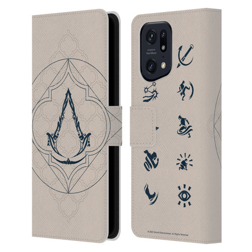 Assassin's Creed Graphics Crest Leather Book Wallet Case Cover For OPPO Find X5 Pro