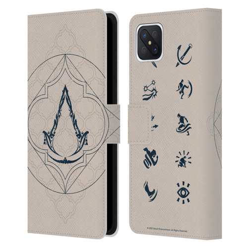 Assassin's Creed Graphics Crest Leather Book Wallet Case Cover For OPPO Reno4 Z 5G