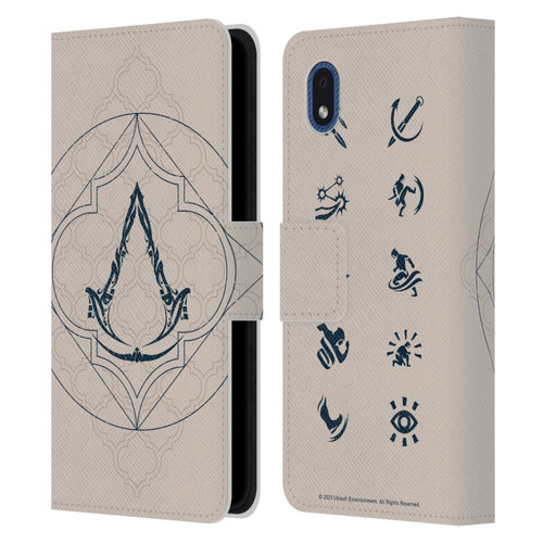 Assassin's Creed Graphics Crest Leather Book Wallet Case Cover For Samsung Galaxy A01 Core (2020)