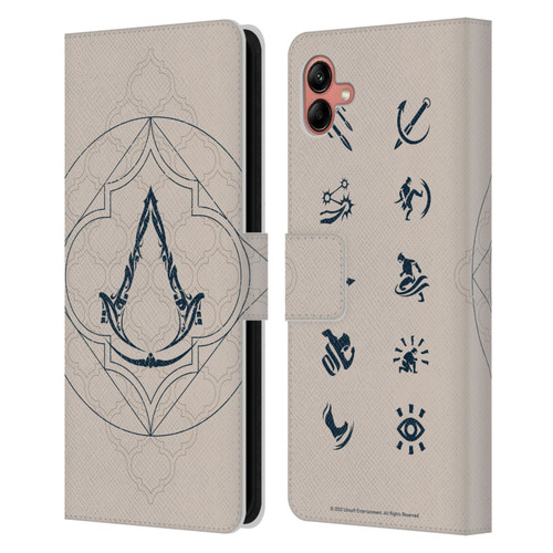 Assassin's Creed Mirage Graphics Crest Leather Book Wallet Case Cover For Samsung Galaxy A04 (2022)