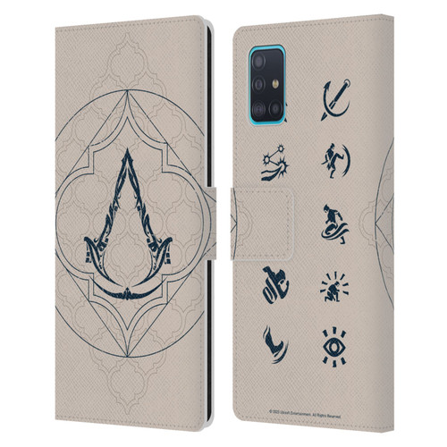 Assassin's Creed Graphics Crest Leather Book Wallet Case Cover For Samsung Galaxy A51 (2019)
