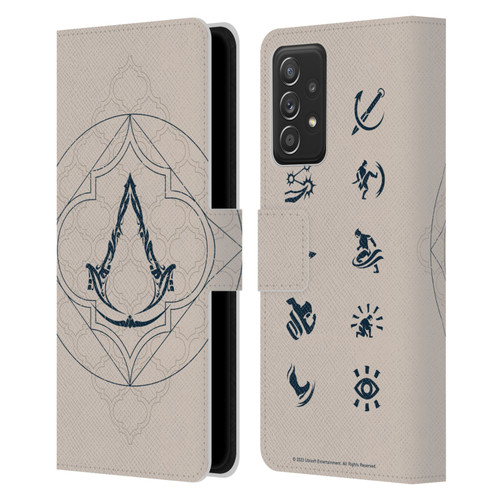 Assassin's Creed Mirage Graphics Crest Leather Book Wallet Case Cover For Samsung Galaxy A52 / A52s / 5G (2021)