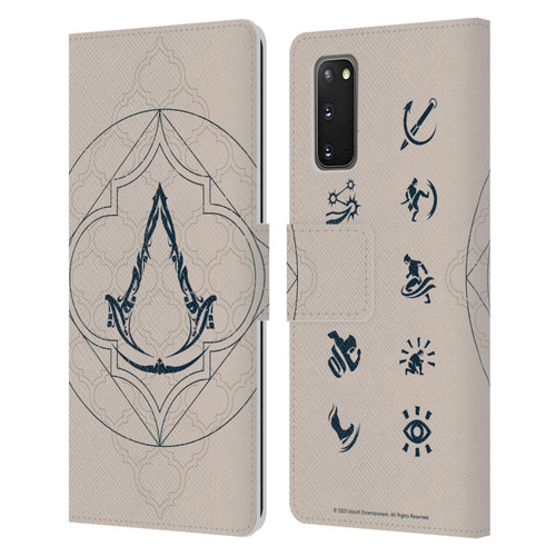 Assassin's Creed Graphics Crest Leather Book Wallet Case Cover For Samsung Galaxy S20 / S20 5G
