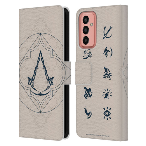 Assassin's Creed Mirage Graphics Crest Leather Book Wallet Case Cover For Samsung Galaxy M13 (2022)