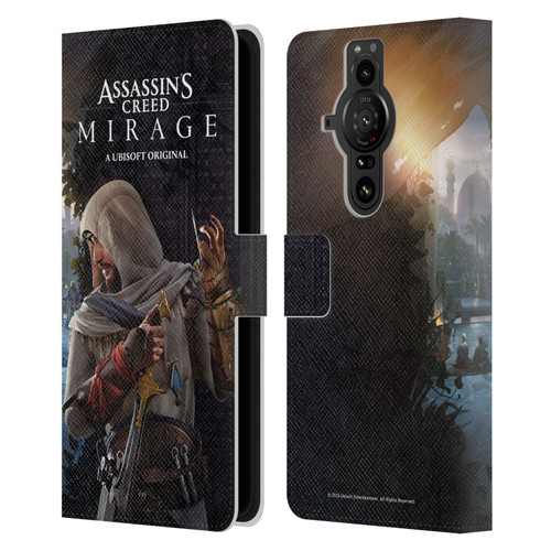 Assassin's Creed Mirage Graphics Basim Poster Leather Book Wallet Case Cover For Sony Xperia Pro-I